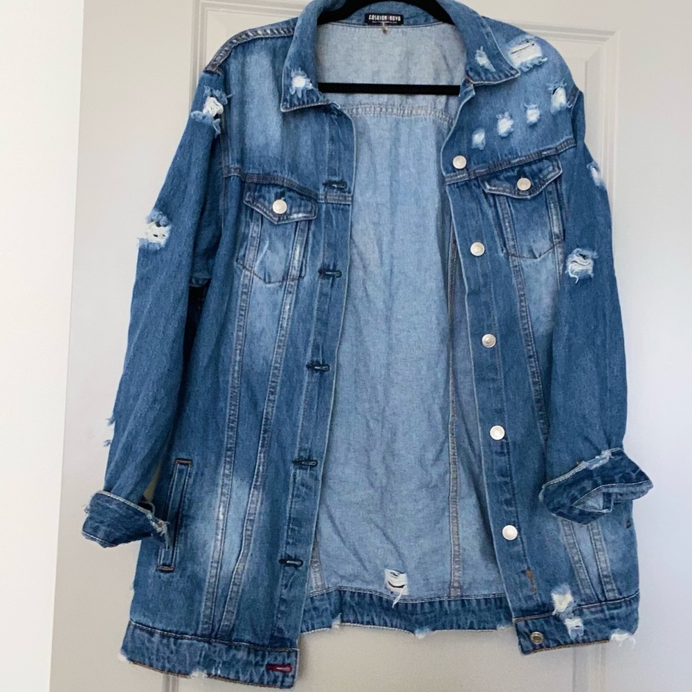 Over sized denim jacket